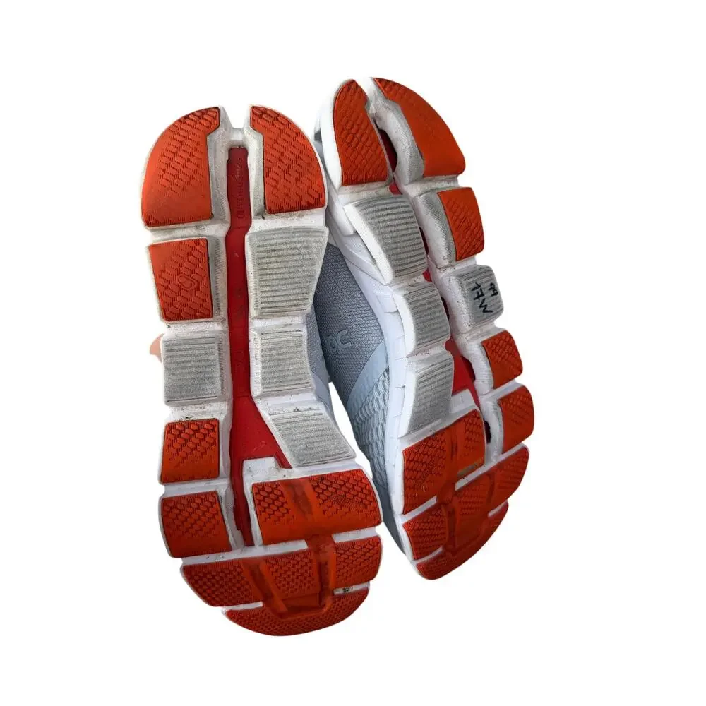 On Cloudflyer Men's Running Shoes Size 9 Grey Orange Swiss - Picture 5 of 8